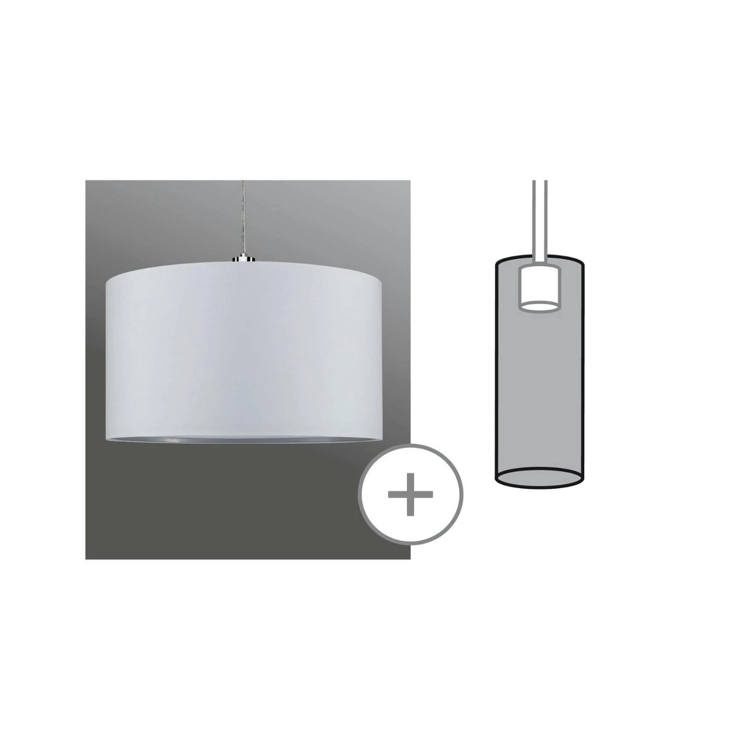 Paulmann URail Schirm Tessa 2Easy 454mm Creme 95466 5 Paulmann URail Schirm Tessa 2Easy 454mm Creme 95466 – Bild 3