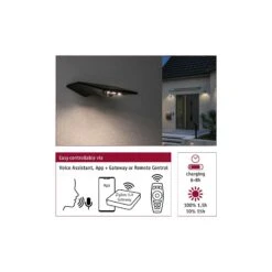 Paulmann Solar LED Hausnummernleuchte Smart Home Zigbee Yoko IP44 3000K 30lm Anthrazit 94278 -Paulmann 35c27996 c9b9 478b 91a5 12a3622b5ac3