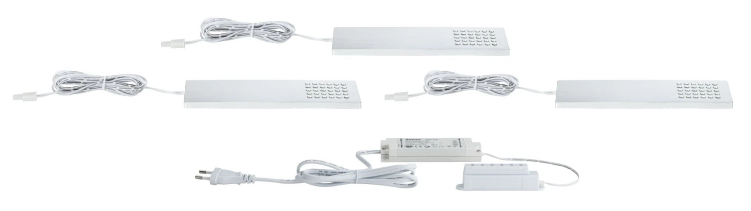 Paulmann LED Unterschrankleuchte Pattern 3x2,2W 66x190mm 3x160lm 230/12V Eckig Chrom Matt 93563 8 Paulmann LED Unterschrankleuchte Pattern 3x2,2W 66x190mm 3x160lm 230/12V Eckig Chrom Matt 93563 – Bild 6