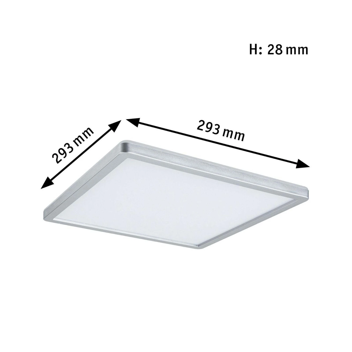Paulmann LED Panel Atria Shine Eckig 293x293mm 3000K Chrom Matt 70994 8 Paulmann LED Panel Atria Shine Eckig 293x293mm 3000K Chrom Matt 70994 – Bild 6