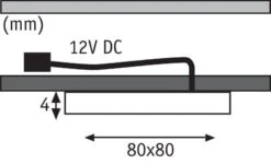 Paulmann LED Unterschrankleuchte Leaf 3x4,3W 80x80mm 3x460lm 230/12V Eckig Alu Gebürstet 93561 -Paulmann 73a7845c d38d 4e87 803e d1de19d93b2d