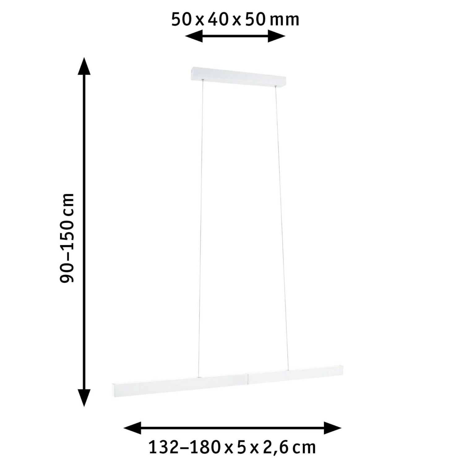 Paulmann LED Pendelleuchte Smart Home Zigbee Aptare 2700K 2.050lm / 2.050lm 2x18 / 1x18W Schwarz Dimmbar 79888 7 Paulmann LED Pendelleuchte Smart Home Zigbee Aptare 2700K 2.050lm / 2.050lm 2x18 / 1x18W Schwarz Dimmbar 79888 – Bild 5