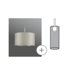 Paulmann URail Schirm Tessa 2Easy 454mm Hellgrau 95465 12 Paulmann URail Schirm Tessa 2Easy 454mm Hellgrau 95465 -Paulmann 90bbc35c 1447 485e b2e1 128035d95225 1