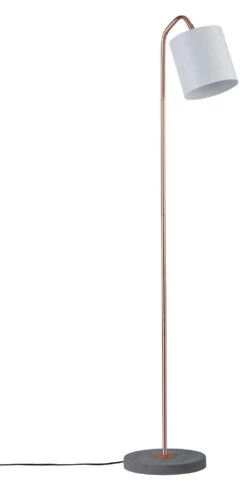 Paulmann Neordic Stehleuchte Oda E27 Max. 20W Weiß Matt#Kupfer Matt#Grau Metall#Beton 79625