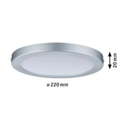 Paulmann LED Panel Atria Rund 220mm 2700K Chrom Matt Dimmbar 70864 -Paulmann af5ee244 8d38 4f3f 838e 116d99a5be71