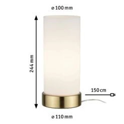 Paulmann Tischleuchte Pinja E14 Max. 20W Weiß#Messing Gebürstet 77055 -Paulmann bbba4903 0c0a 4c3d a10a e327868026dc