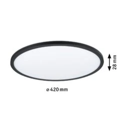 Paulmann LED Panel 3-Step-Dim Atria Shine Rund 420mm 3000K Schwarz Dimmbar 70999 -Paulmann c66cf1e2 3c92 42b3 9293 a2429804b9da