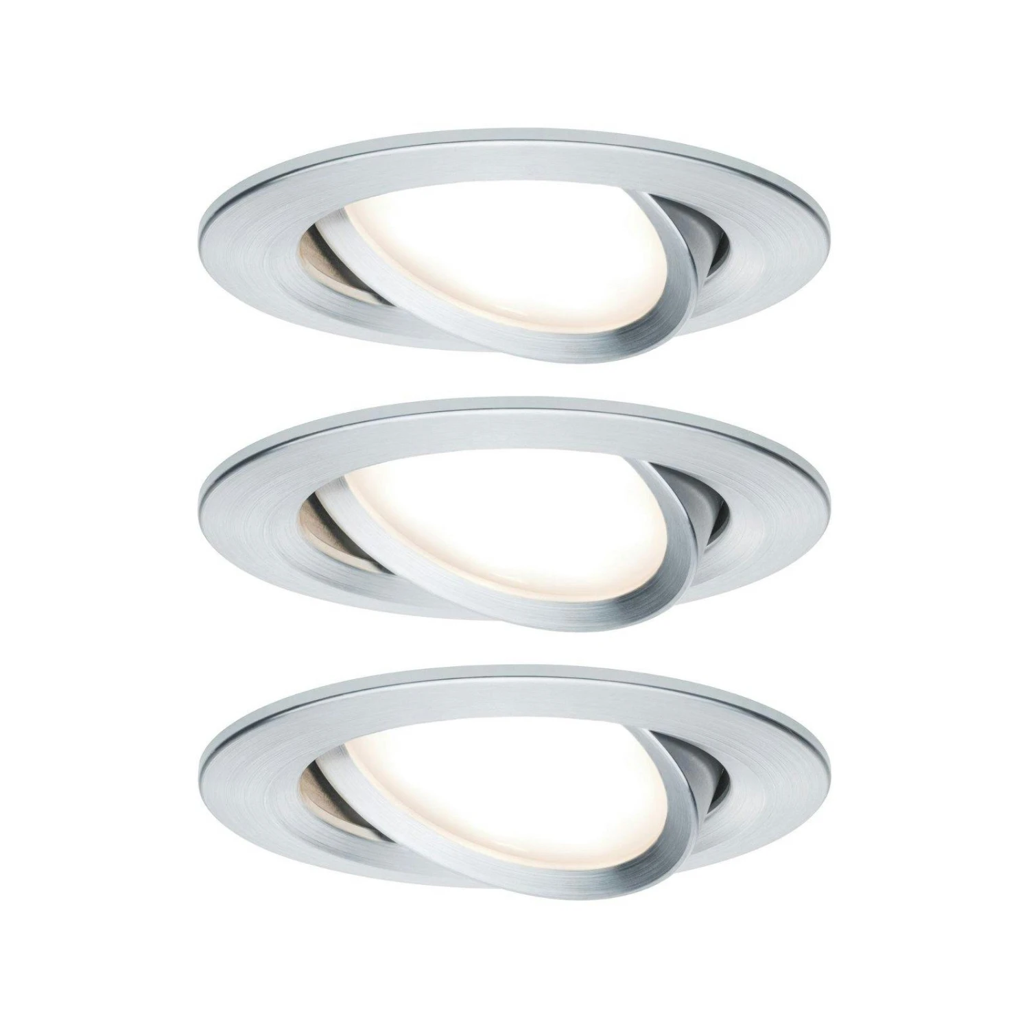 Paulmann Premium LED Einbauleuchte Slim 3er-Set Starr IP44 Rund 78mm Coin 3x6,8W 3x415lm 230V 2700K Alu Gedreht 93897 4 Paulmann Premium LED Einbauleuchte Slim 3er-Set Starr IP44 Rund 78mm Coin 3x6,8W 3x415lm 230V 2700K Alu Gedreht 93897 – Bild 2