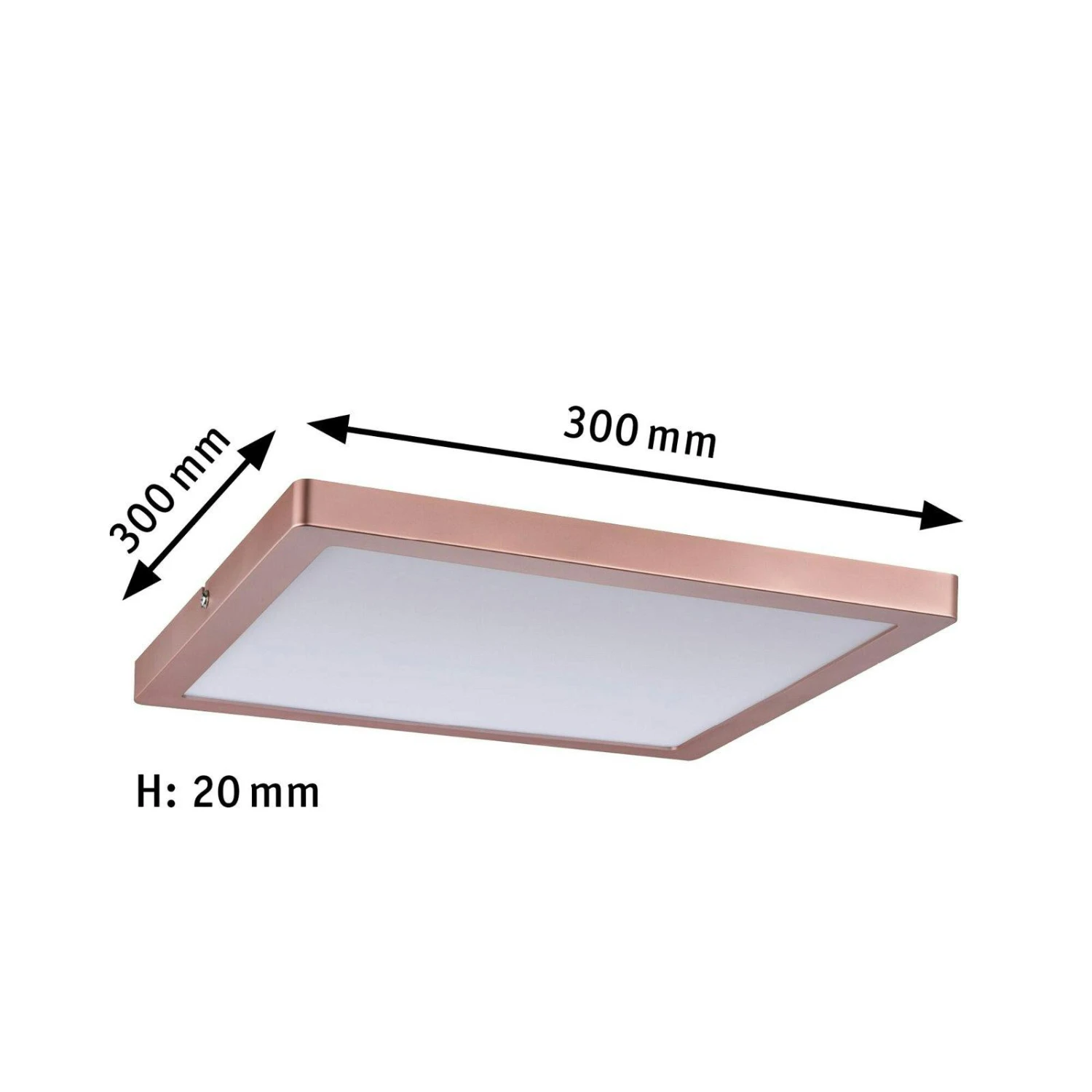 Paulmann LED Panel Atria Eckig 300x300mm 2700K Roségold Dimmbar 70873 8 Paulmann LED Panel Atria Eckig 300x300mm 2700K Roségold Dimmbar 70873 – Bild 6